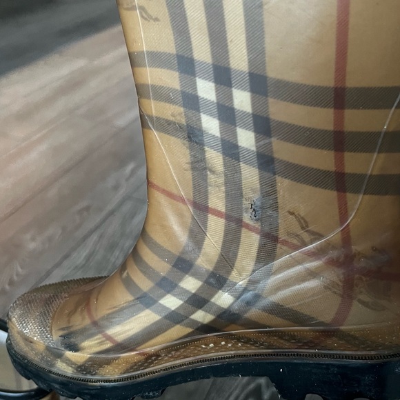 BURBERRY NOVA CHECK RAINBOOTS - Picture 9 of 10